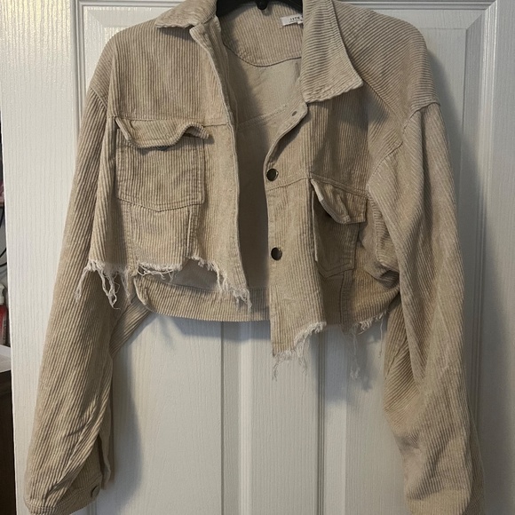 12th Tribe Cropped Tan Jacket - Picture 9 of 9